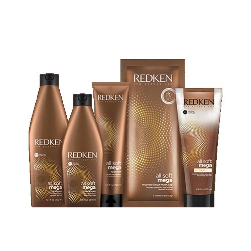 Visos minkštųjų MEGA: sausiems plaukams - REDKEN